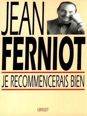 cover image of Je recommencerais bien